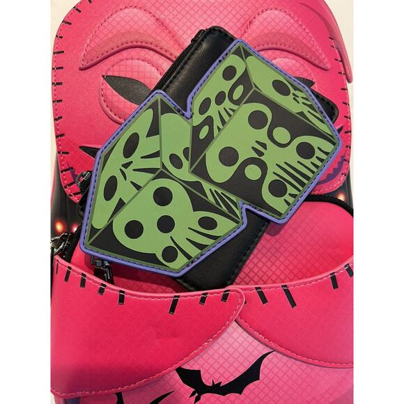 Loungefly Oogie Boogie Neon Cosplay Backpack W/Coin Purse And Limited Ed Pin Loungefly Oogie Boogie Neon Cosplay Backpack W/Coin Purse  main image 3